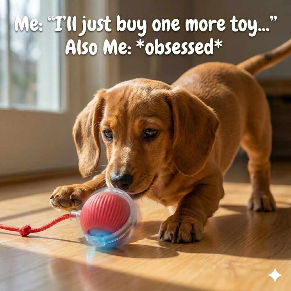 Auto-Rolling Doxie Ball