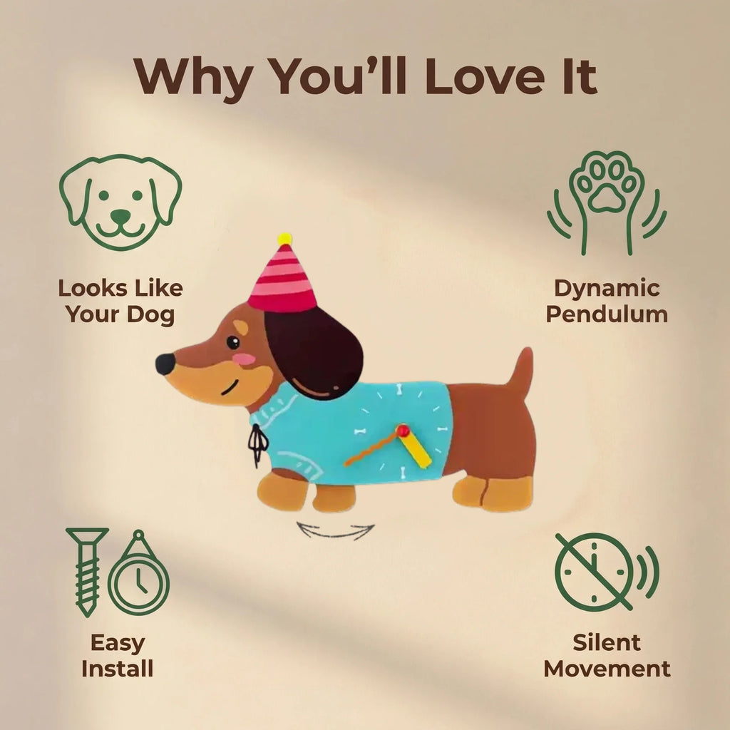 Dachshund Wall Clock