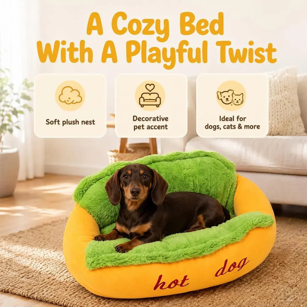Hot Dog Dachshund Bed
