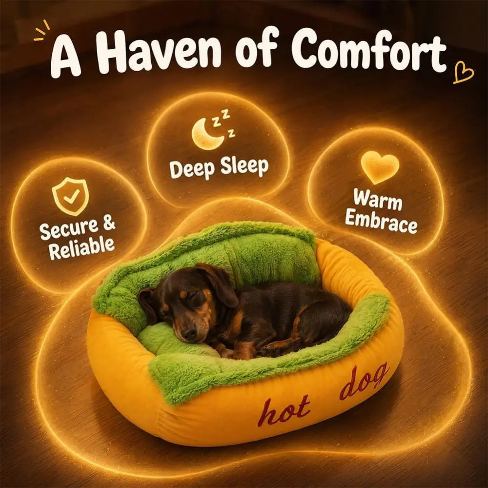 Hot Dog Dachshund Bed