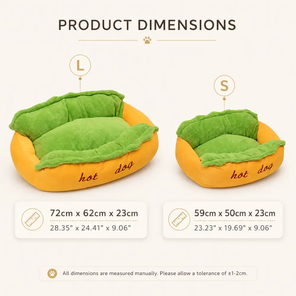 Hot Dog Dachshund Bed